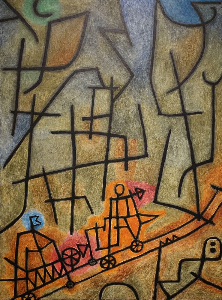 Wall Art Painting id:344180, Name: Conquest of the Mountain, 1939, Artist: Klee, Paul