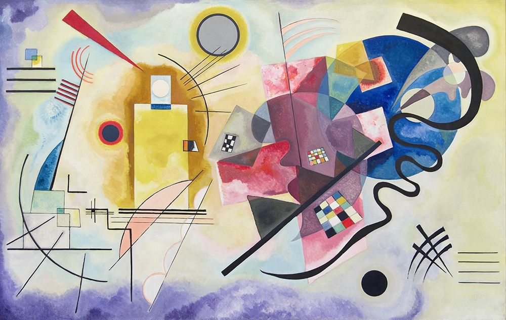 Wall Art Painting id:344181, Name: Yellow-Red-Blue, 1925, Artist: Kandinsky, Wassily