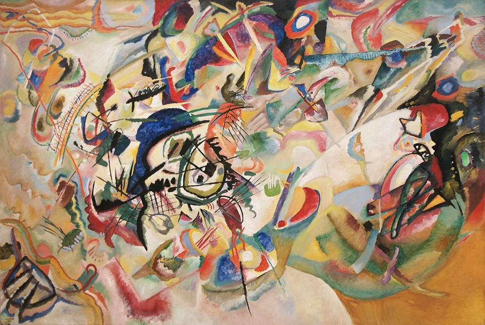 Wall Art Painting id:344186, Name: Composition VII, 1913, Artist: Kandinsky, Wassily