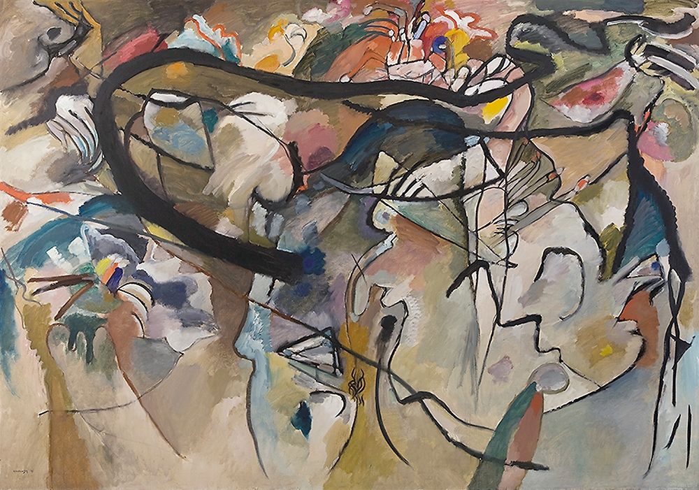 Wall Art Painting id:344187, Name: Composition V, 1911, Artist: Kandinsky, Wassily