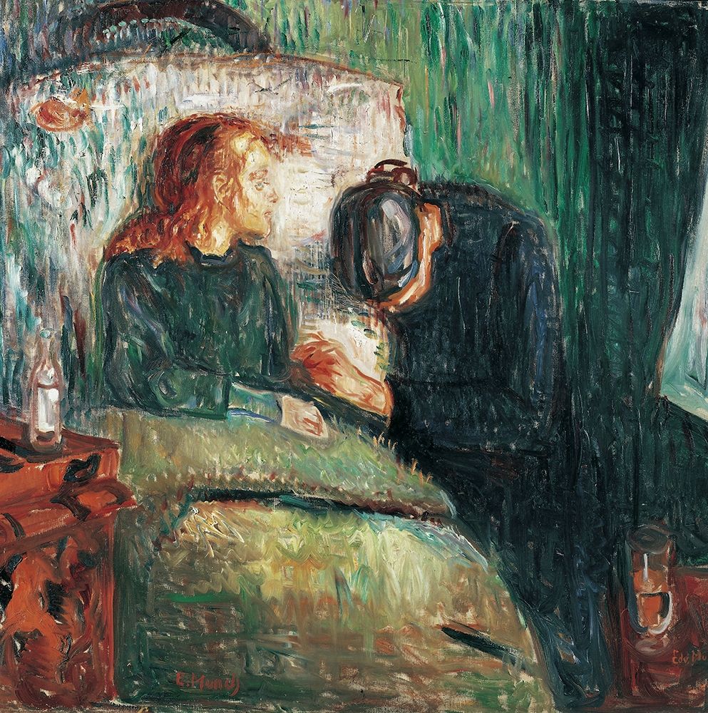 Wall Art Painting id:344630, Name: The Sick Child, 1907, Artist: Munch, Edvard