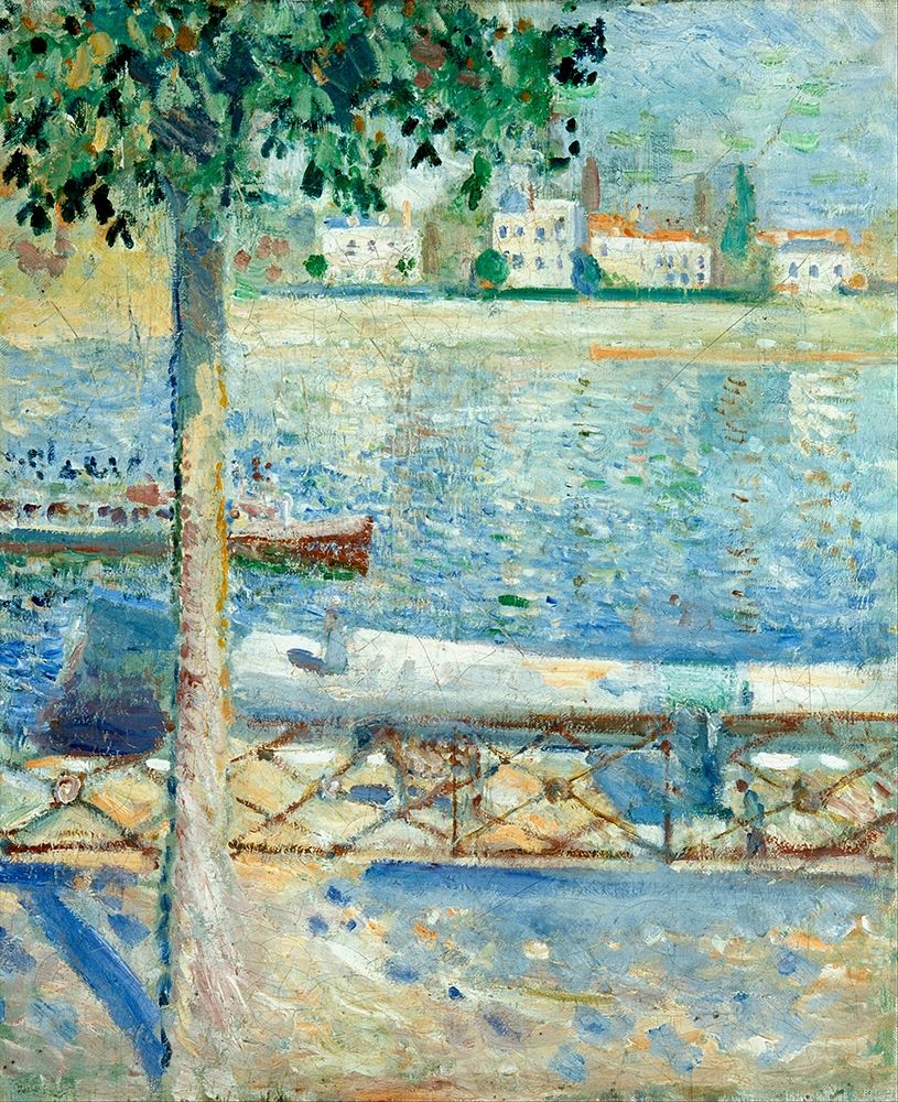 Wall Art Painting id:344631, Name: The Seine at Saint-Cloud, 1890, Artist: Munch, Edvard