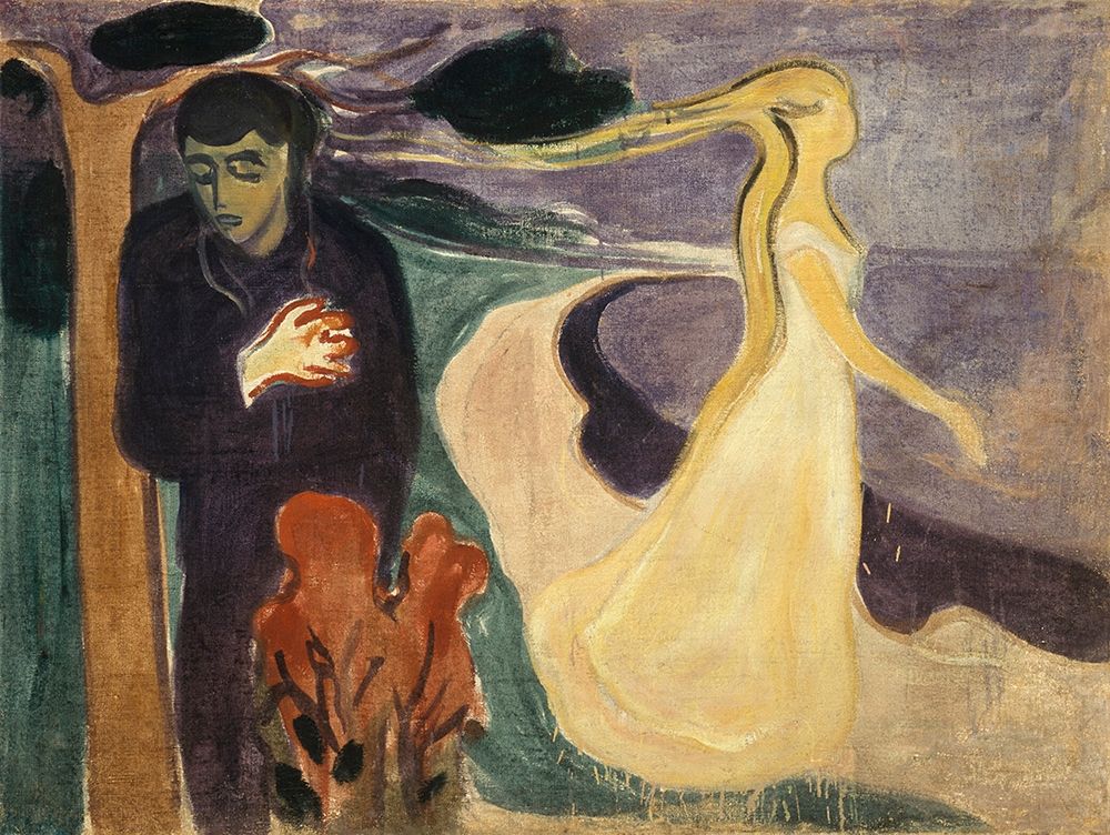 Wall Art Painting id:344636, Name: Separation, 1896, Artist: Munch, Edvard