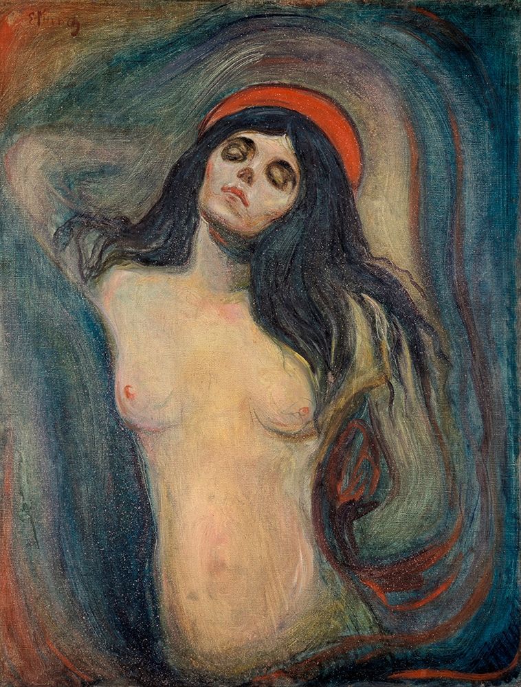 Wall Art Painting id:344639, Name: Madonna, 1894, Artist: Munch, Edvard