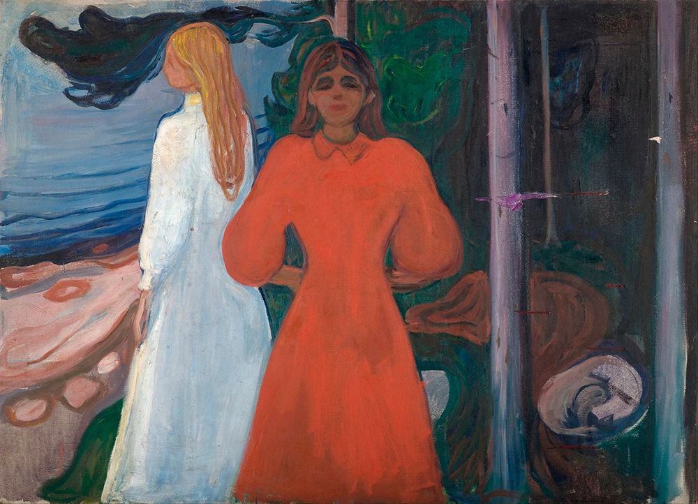 Wall Art Painting id:344643, Name: Red and White, 1899-1900, Artist: Munch, Edvard