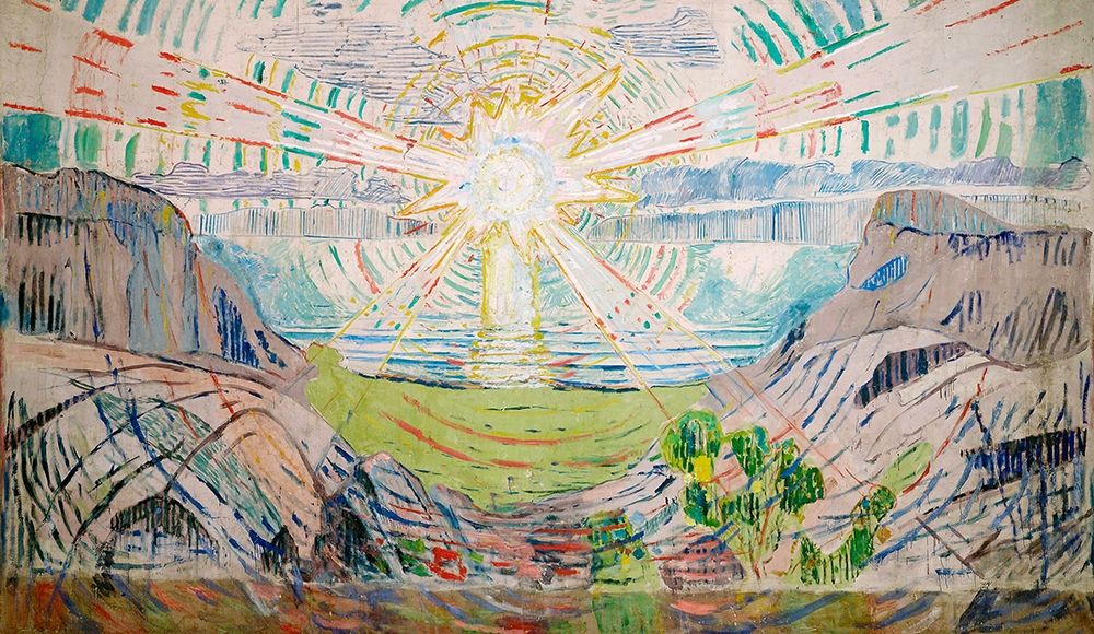 Wall Art Painting id:344645, Name: The Sun, 1910-1911, Artist: Munch, Edvard