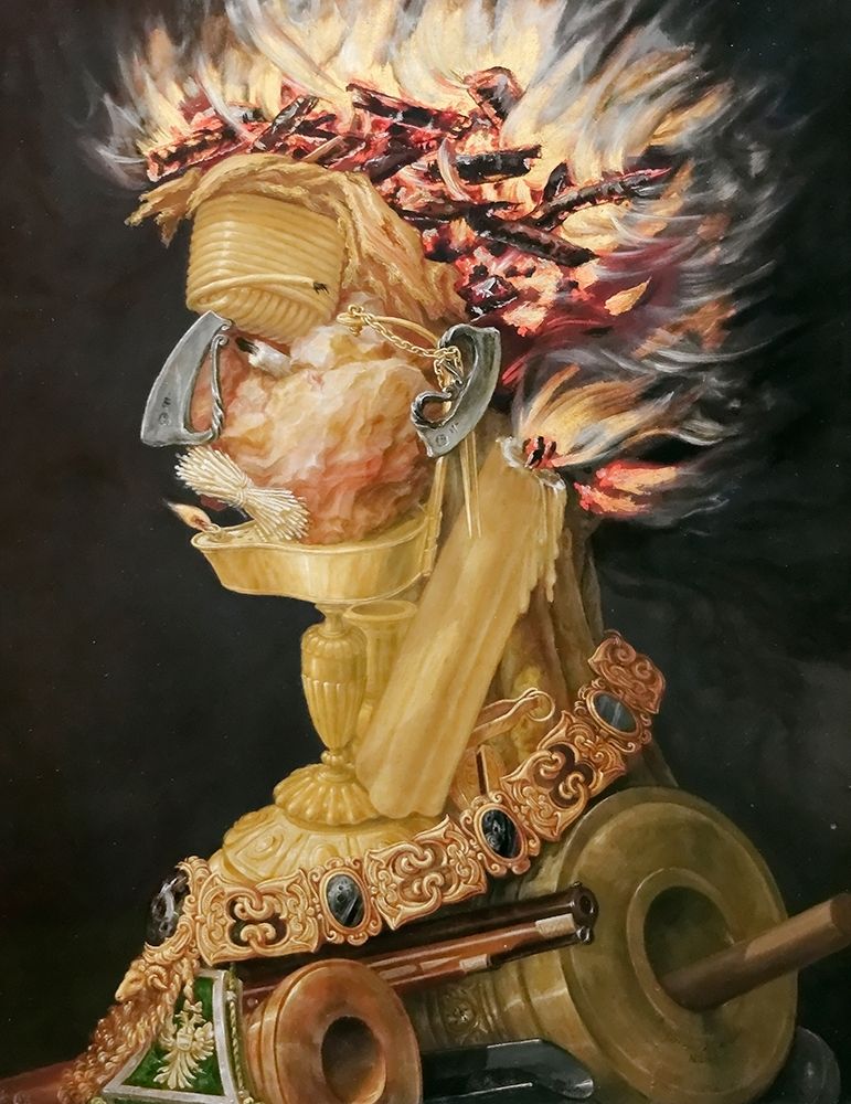 Wall Art Painting id:344765, Name: Fire, Artist: Arcimboldo, Giuseppe