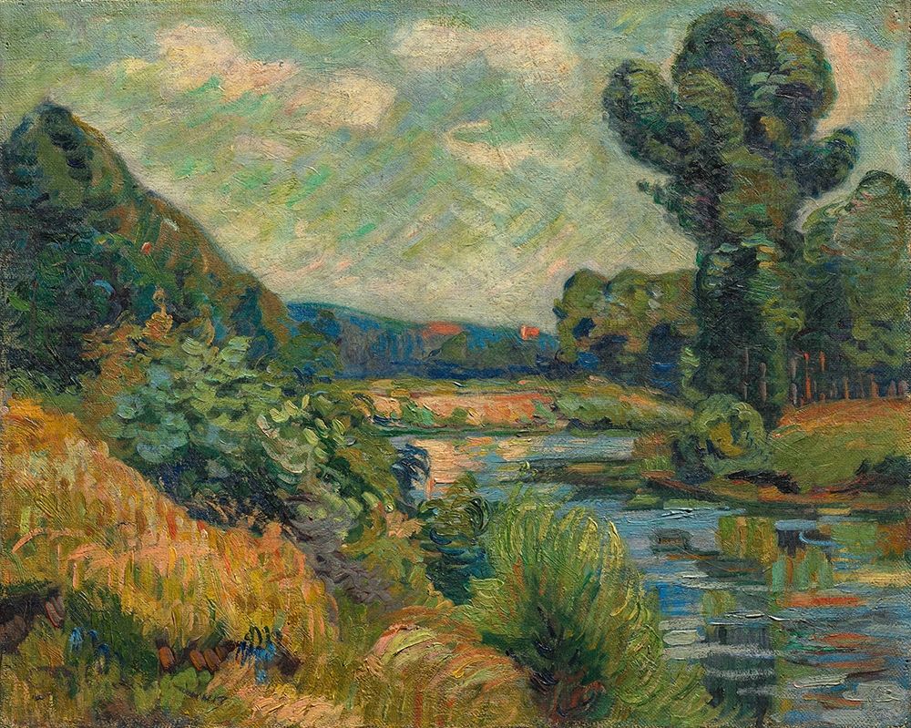 Wall Art Painting id:343821, Name: The Banks of the Marne at Charenton, Artist: Guillaumin, Armand