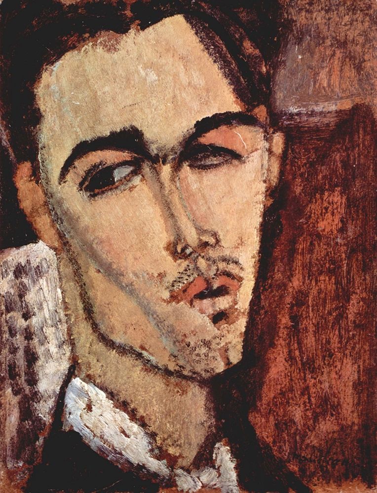Wall Art Painting id:349938, Name: Portrait of Celso Lagar, Artist: Modigliani, Amedeo