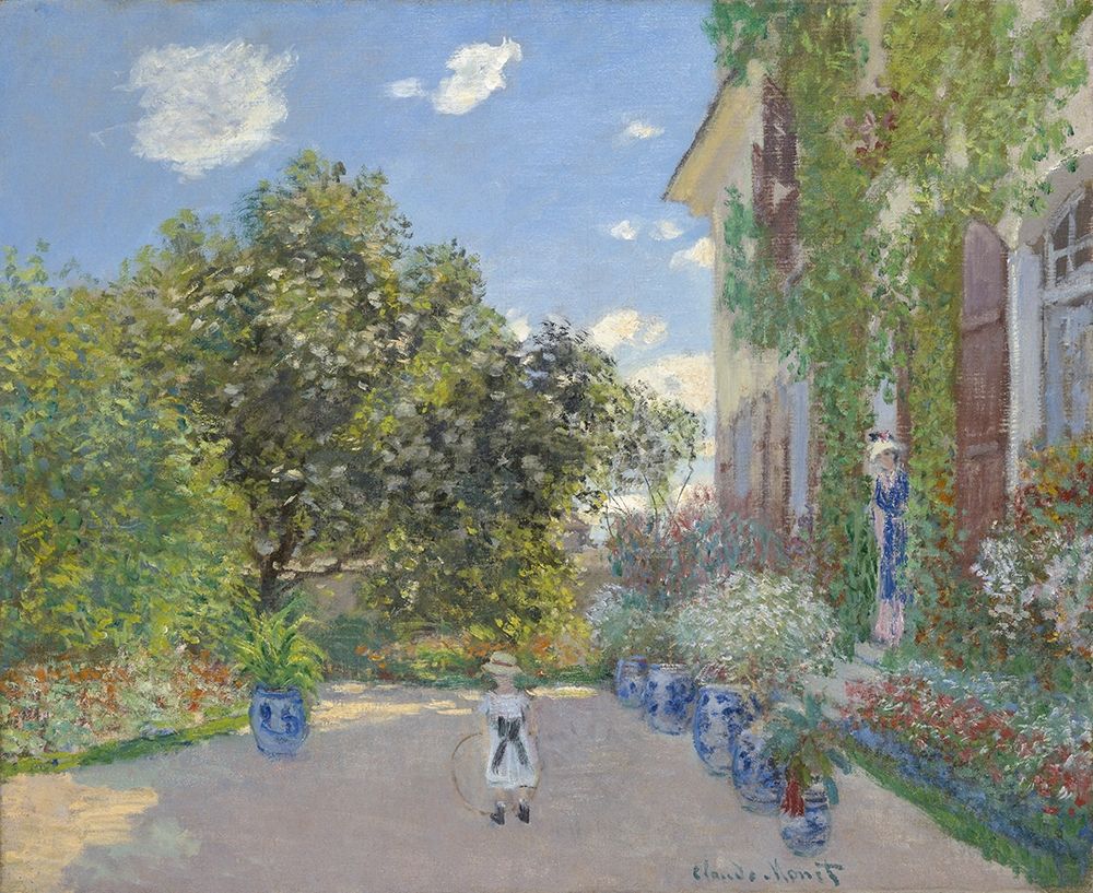 Wall Art Painting id:350462, Name: The Artist’s House at Argenteuil, Artist: Monet, Claude