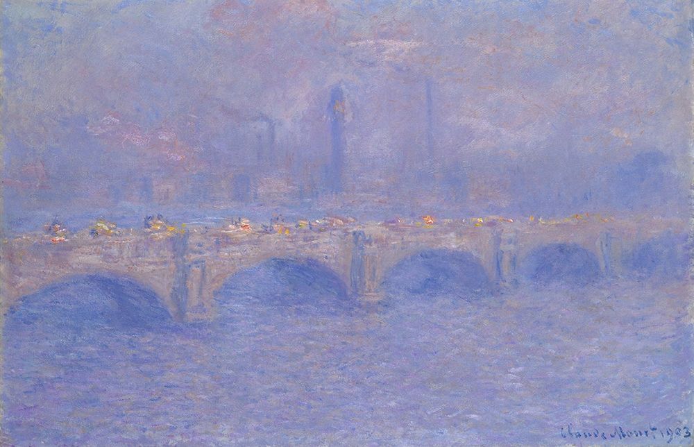 Art Print: Waterloo Bridge, Sunlight Effect