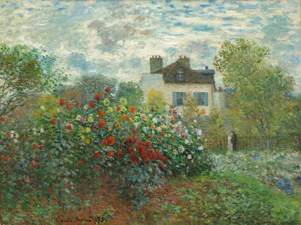 Wall Art Painting id:350473, Name: The Artists Garden in Argenteuil, Artist: Monet, Claude