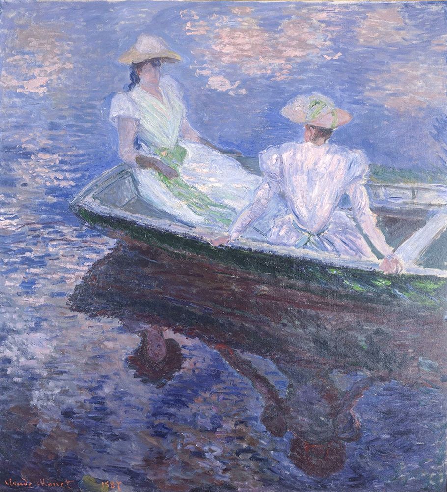 Wall Art Painting id:350482, Name: On the Boat, Artist: Monet, Claude