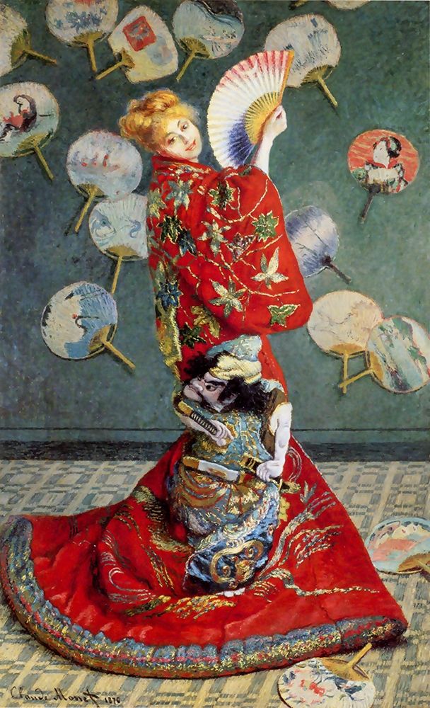 Wall Art Painting id:350506, Name: Madame Monet in a Japanese costume, Artist: Monet, Claude