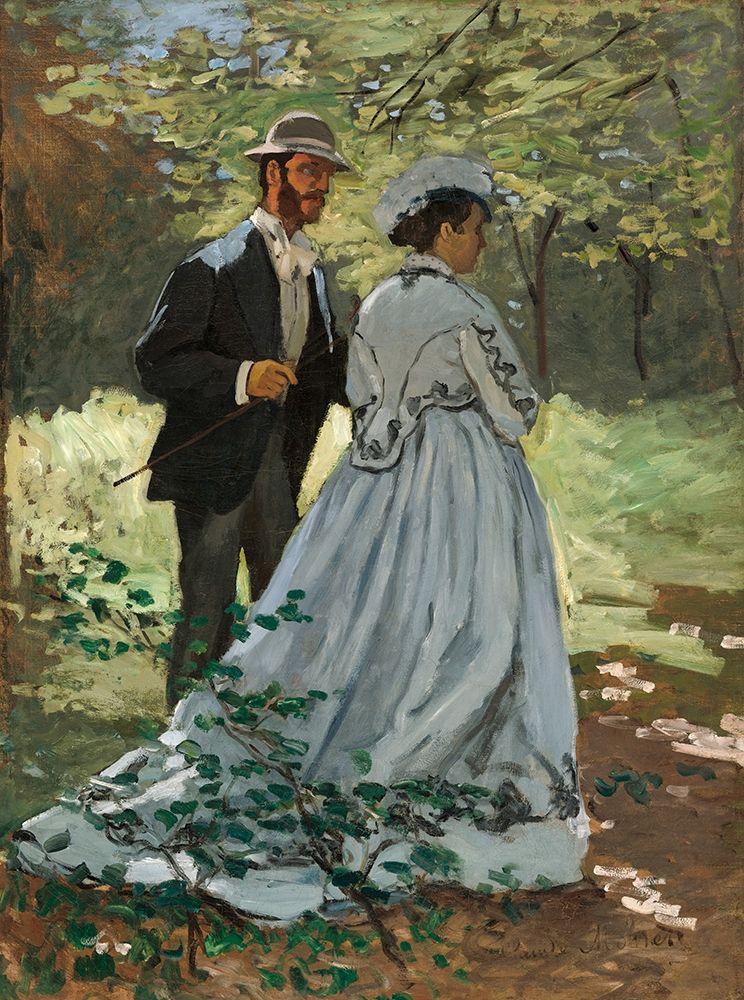 Wall Art Painting id:350511, Name: Bazille and Camille, Artist: Monet, Claude