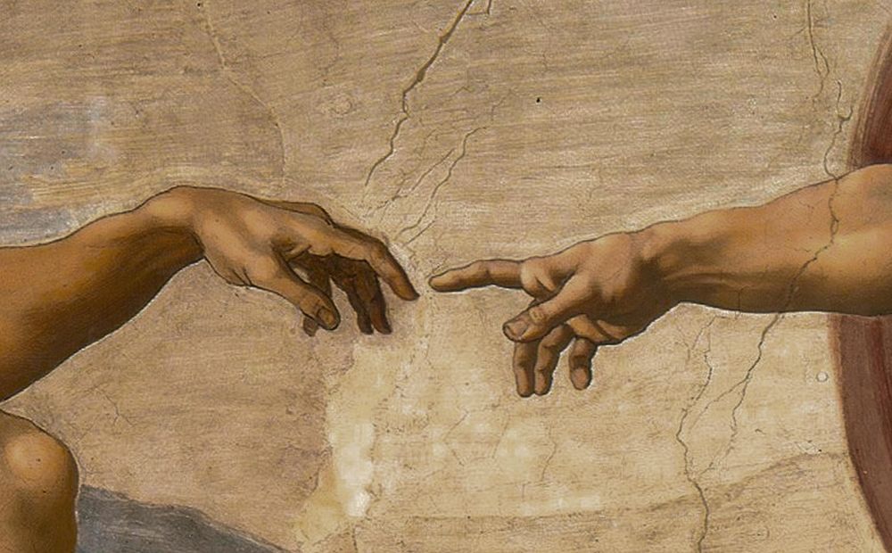 Wall Art Painting id:350718, Name: The Creation of Adam Detail, Artist: Michelangelo