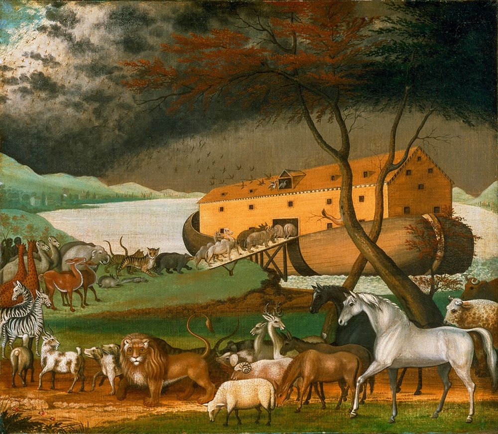 Wall Art Painting id:350835, Name: Noahs Ark, Artist: Hicks, Edward