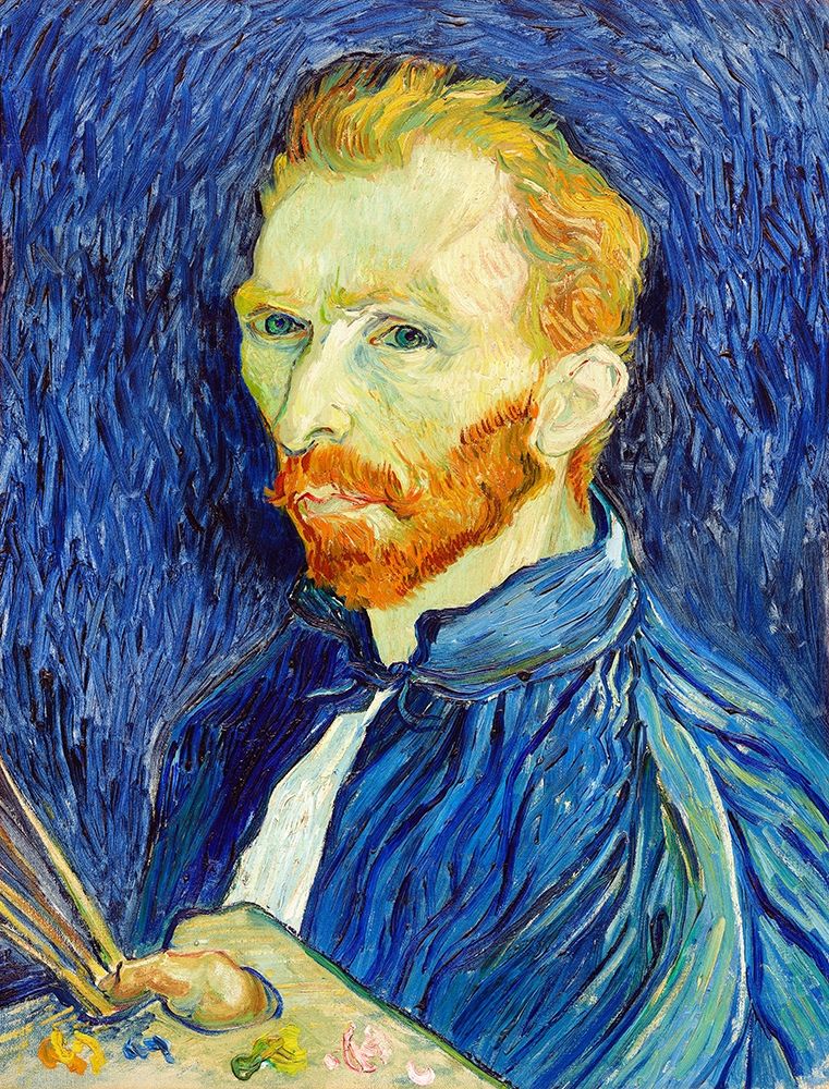 Wall Art Painting id:352555, Name: Self-Portrait (1889), Artist: Van Gogh, Vincent