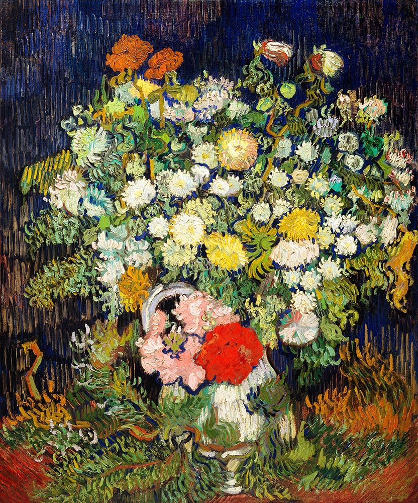 Wall Art Painting id:352561, Name: Bouquet of Flowers in a Vase (1890) , Artist: Van Gogh, Vincent