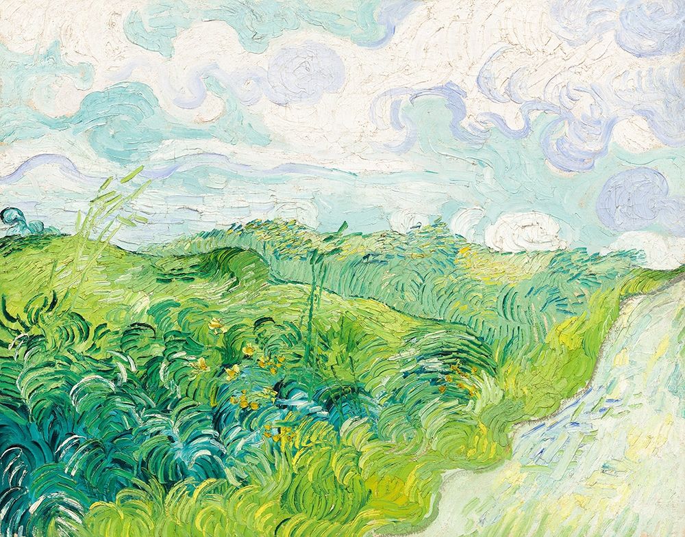Wall Art Painting id:352567, Name: Green Wheat Fields, Auvers (1890) , Artist: Van Gogh, Vincent