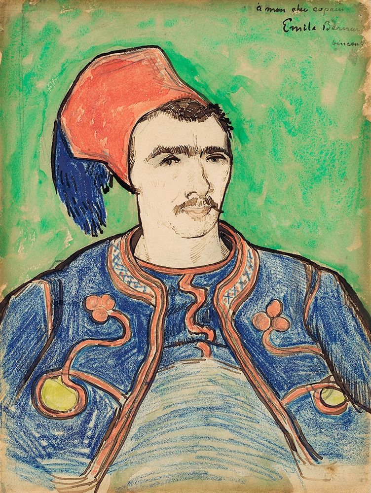 Wall Art Painting id:352599, Name: The Zouave (1888), Artist: Van Gogh, Vincent