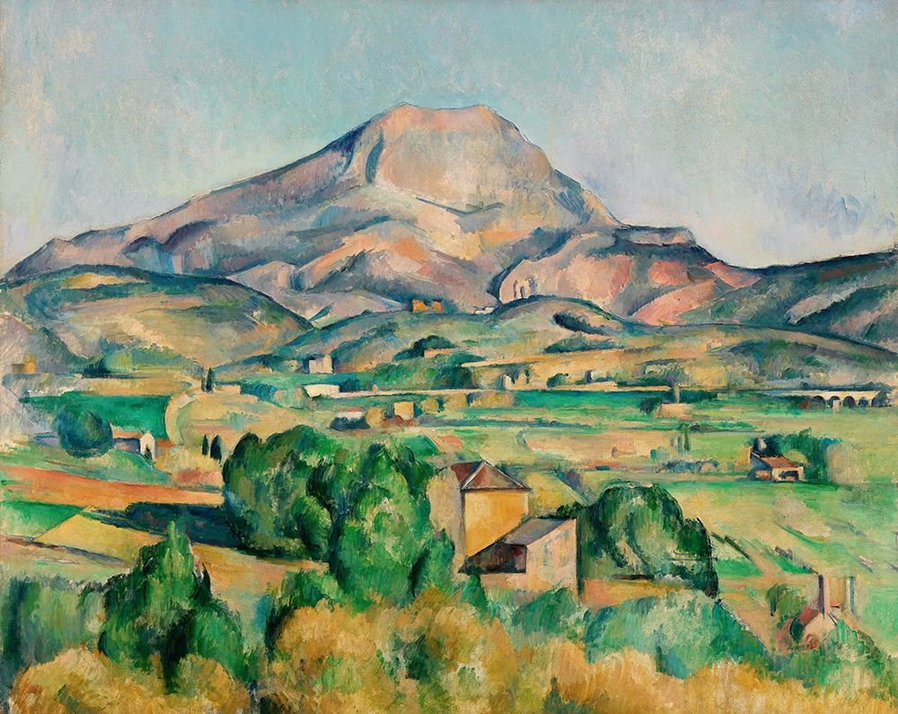 Wall Art Painting id:352603, Name: Mont Sainte-Victoire (La Montagne Sainte-Victoire), Artist: Cezanne, Paul