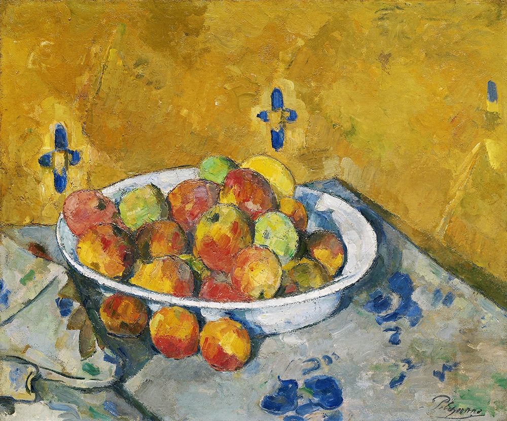 Wall Art Painting id:352618, Name: The Plate of Apples, Artist: Cezanne, Paul