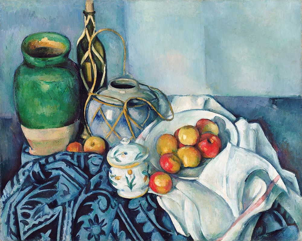 Wall Art Painting id:352641, Name: Still Life with Apples, Artist: Cezanne, Paul