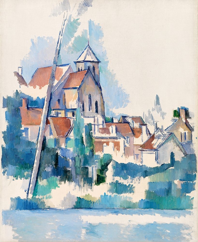 Wall Art Painting id:352700, Name: Church at Montigny-sur-Loing , Artist: Cezanne, Paul