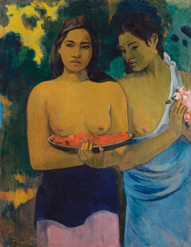 Wall Art Painting id:360379, Name: Two Tahitian Women, Artist: Gauguin, Paul