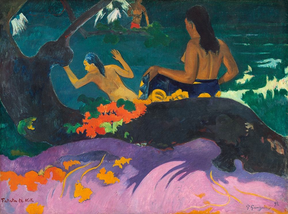 Wall Art Painting id:360381, Name: By the Sea, Artist: Gauguin, Paul