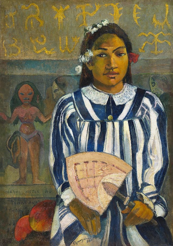 Wall Art Painting id:360387, Name: Tehamana Has Many Parents or The Ancestors of Tehamana, Artist: Gauguin, Paul