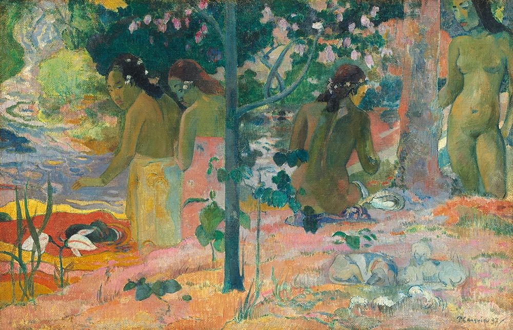 Wall Art Painting id:360413, Name: The Bathers, Artist: Gauguin, Paul