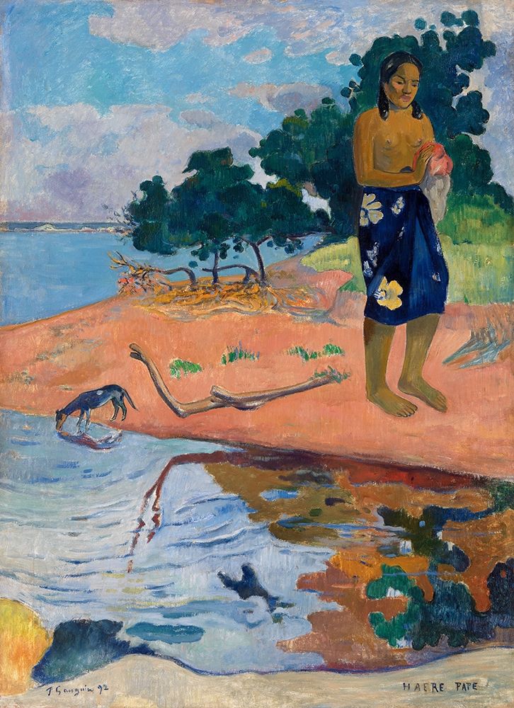 Wall Art Painting id:360415, Name: Haere Pape, Artist: Gauguin, Paul