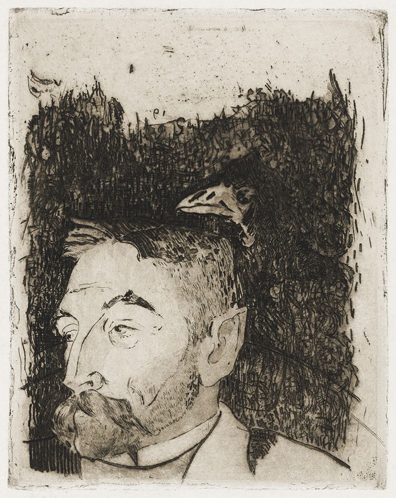Wall Art Painting id:360483, Name: Portrait of Stephane Mallarme, Artist: Gauguin, Paul
