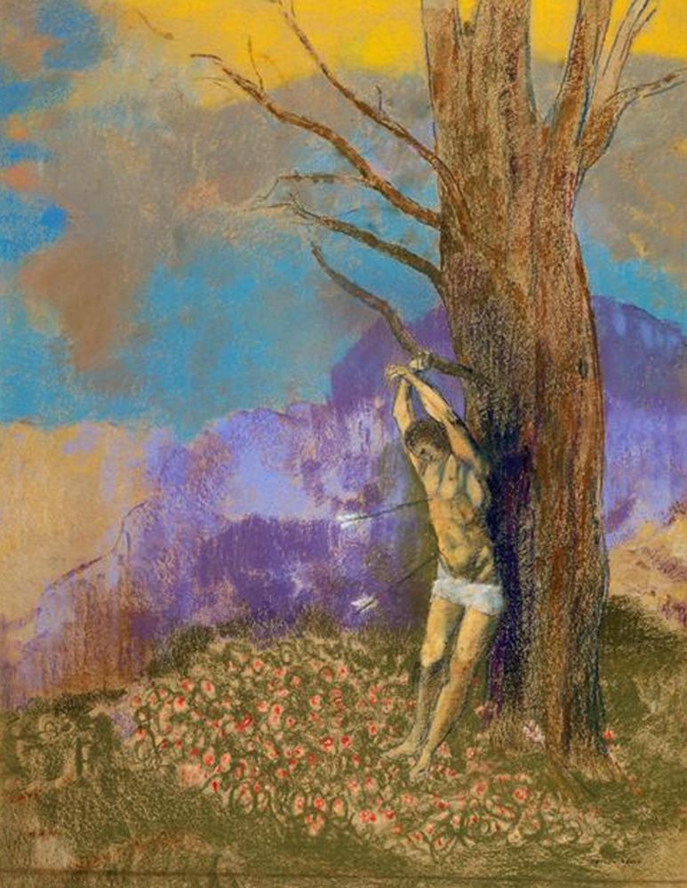 Wall Art Painting id:354617, Name: Saint Sebastien, Artist: Redon, Odilon