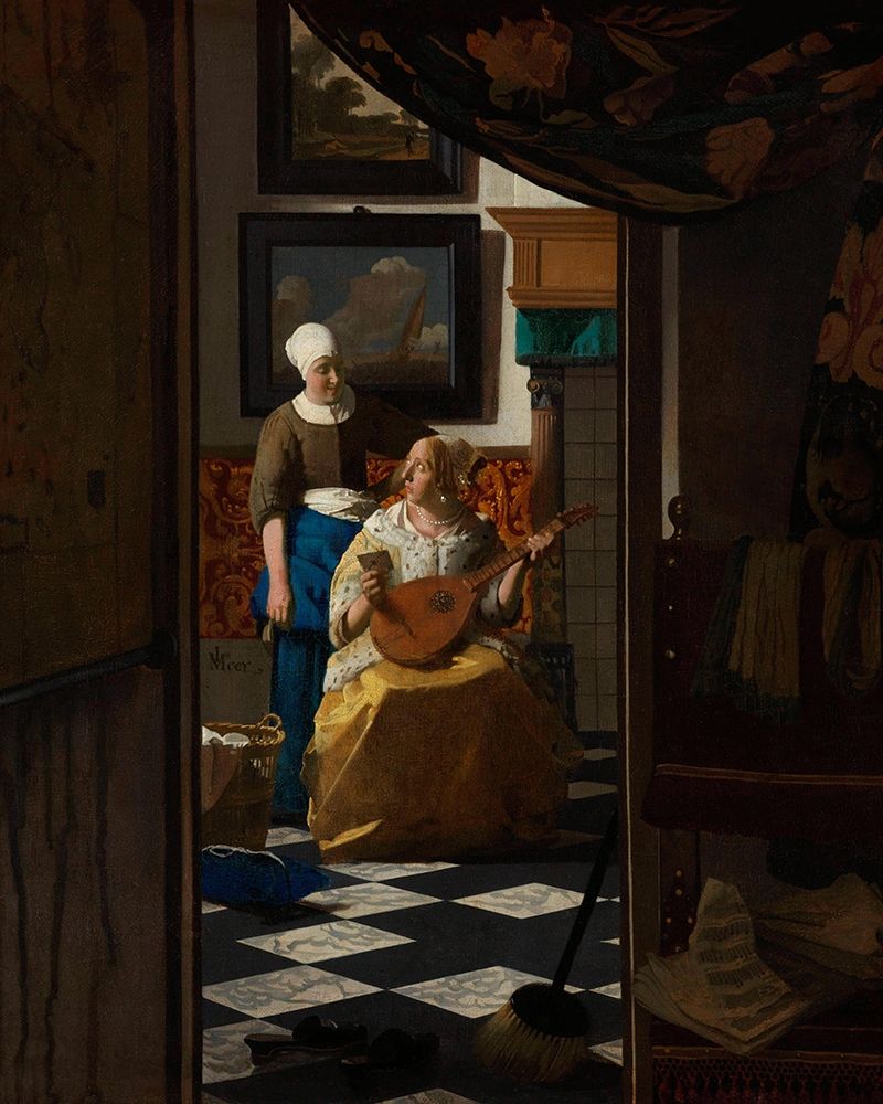 Wall Art Painting id:360695, Name: The Love Letter, Artist: Vermeer, Johannes
