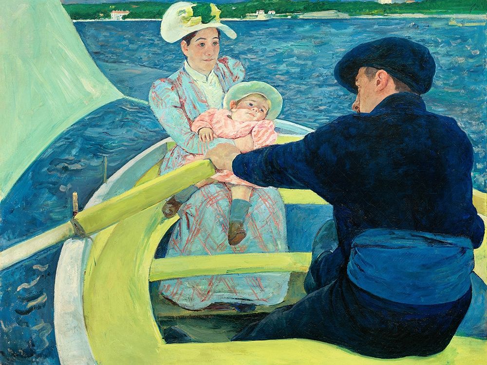 Wall Art Painting id:362073, Name: The Boating Party, Artist: Cassatt, Mary