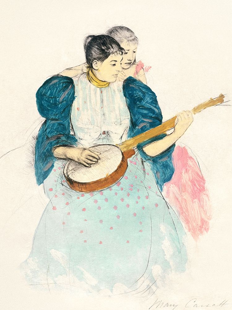 Wall Art Painting id:362107, Name: The Banjo Lesson, Artist: Cassatt, Mary