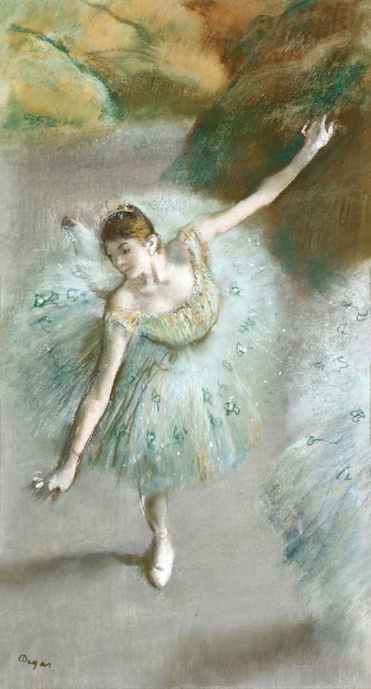 Wall Art Painting id:362140, Name: Dancer in Green, Artist: Degas, Edgar