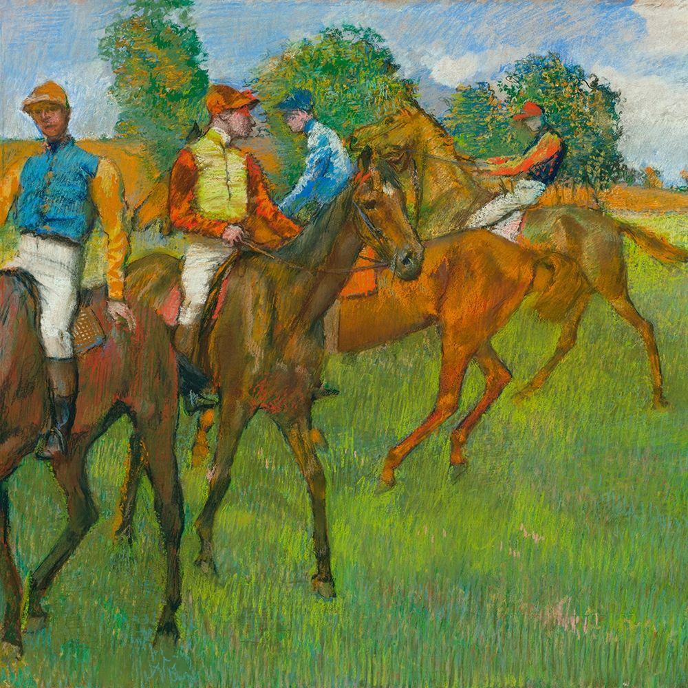 Wall Art Painting id:362145, Name: Before the Race, Artist: Degas, Edgar