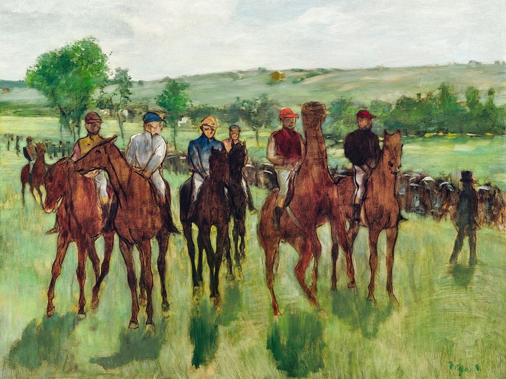 Wall Art Painting id:362157, Name: The Riders, Artist: Degas, Edgar