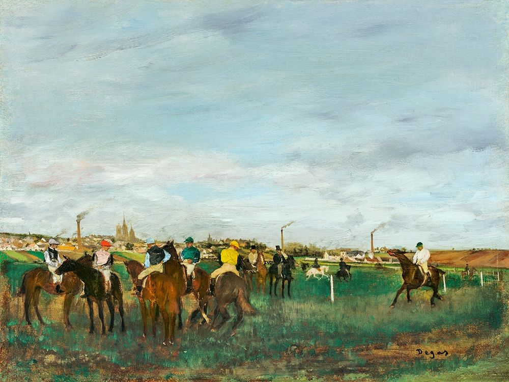 Wall Art Painting id:362175, Name: The Races, Artist: Degas, Edgar