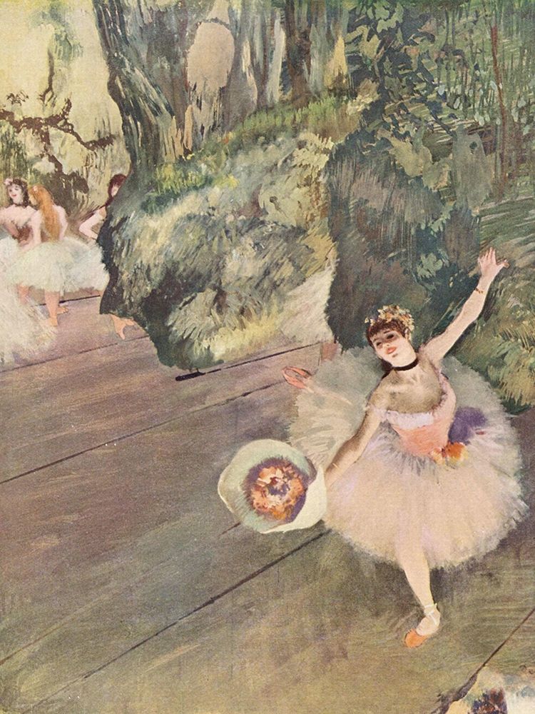 Wall Art Painting id:362199, Name: Dancer with a Bouquet of Flowers, Artist: Degas, Edgar