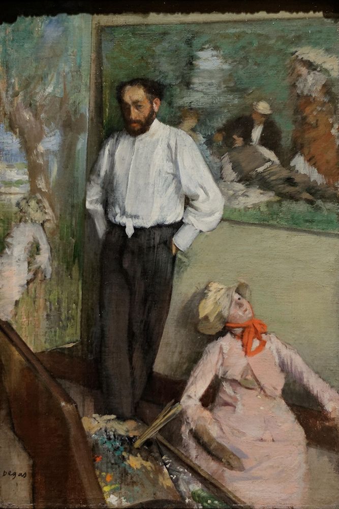 Wall Art Painting id:362201, Name: Portrait of Henri Michel-Lévy, Artist: Degas, Edgar