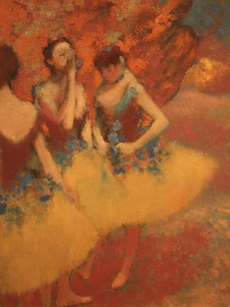 Wall Art Painting id:362211, Name: Three Dancers in Yellow Skirts, Artist: Degas, Edgar