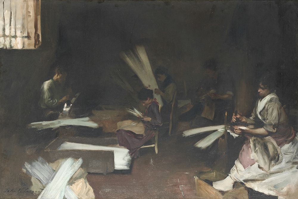 Wall Art Painting id:362242, Name: Venetian Glass Workers, Artist: Sargent, John Singer