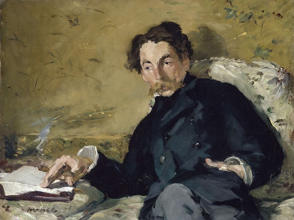 Wall Art Painting id:368261, Name: Stéphane Mallarmé, Artist: Manet, Edouard