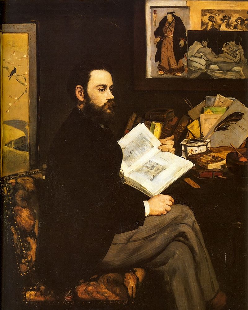Wall Art Painting id:368289, Name: Portrait of Emile Zola, Artist: Manet, Edouard