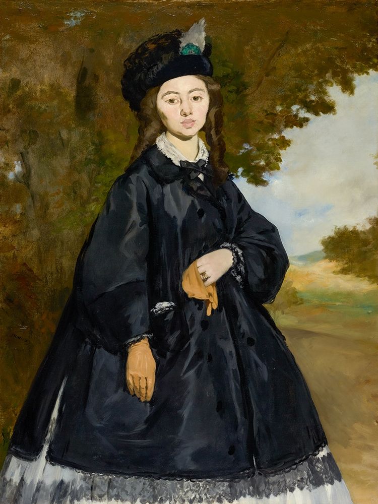 Wall Art Painting id:368383, Name: Portrait of Madame Brunet, Artist: Manet, Edouard